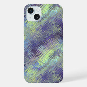 Tanzanite Blue Liquid Pattern iPhone 15 Plus Case