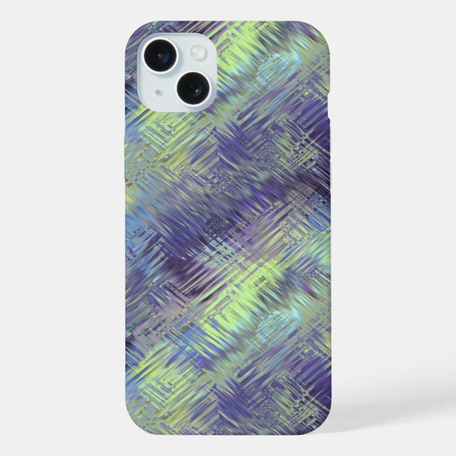 Tanzanite Blue Liquid Pattern iPhone Case (Back)