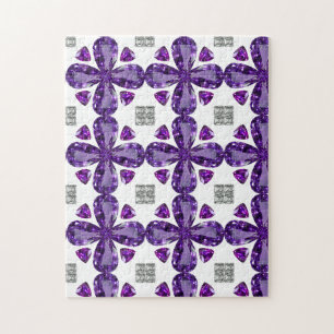 Tanzanite Diamond Art, Purple Jigsaw Puzzle