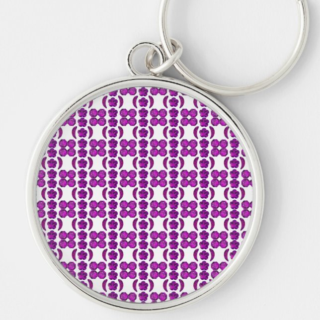 Tanzanite Gemstone Purple Keychain (Front)