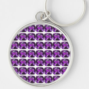 Tanzanite Gemstone Purple Keychain