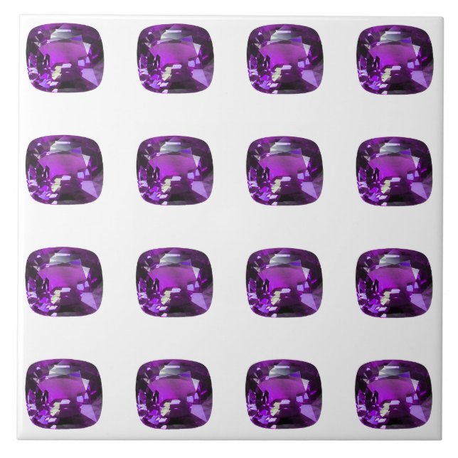 Tanzanite Gemstone Purple Tile (Front)