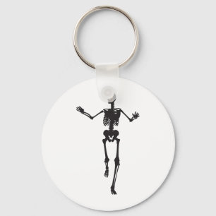Tanzen-Skelett Keychain