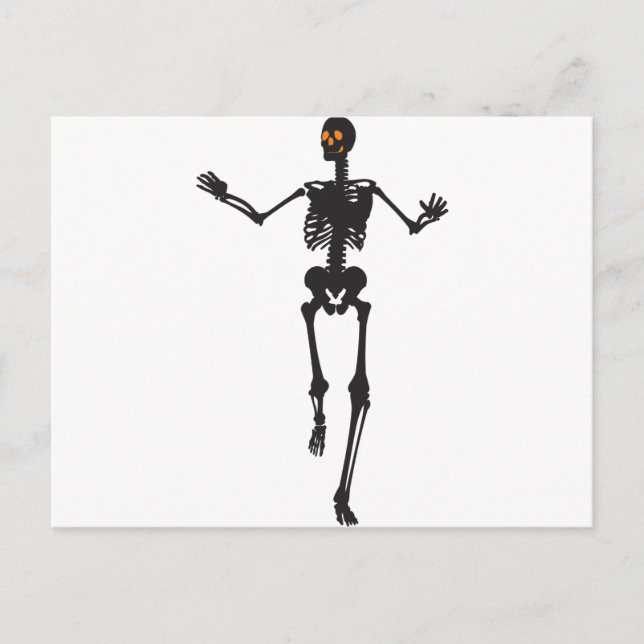 Tanzen-Skelett Postcard (Front)