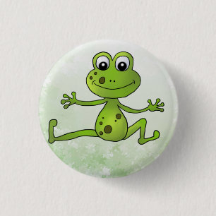 tanzender Frosch  1 Inch Round Button