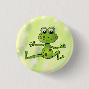 tanzender Frosch  1 Inch Round Button