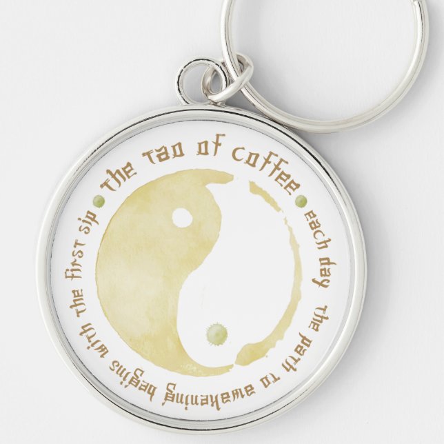 tao of coffee keychain (Front)