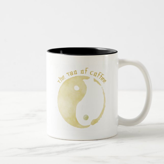 tao of coffee Two-Tone coffee mug (Right)