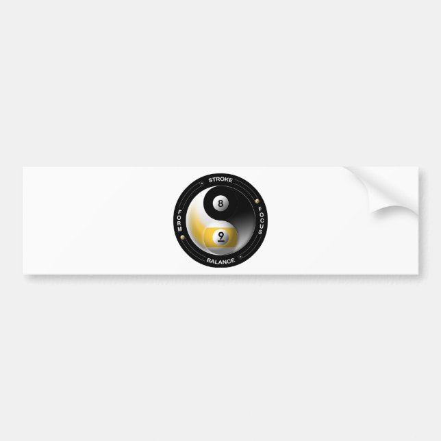 Tao of Pool Bumper Sticker (Front)