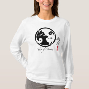 Tao T-shirt à capuchon de douille de Meow de long