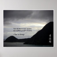 Tao Te Ching No.7/ Poster