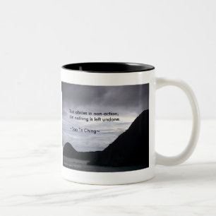Tao Te Ching No.7/ Two-Tone Coffee Mug