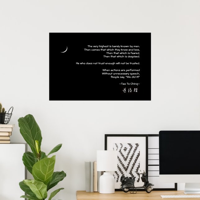 Tao Te Ching No.8 Poster (Home Office)