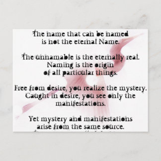 Tao Te Ching will change your life Postcard