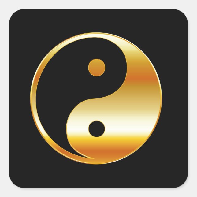 Taoism- Daoism- Ying and Yang symbol Square Sticker (Front)