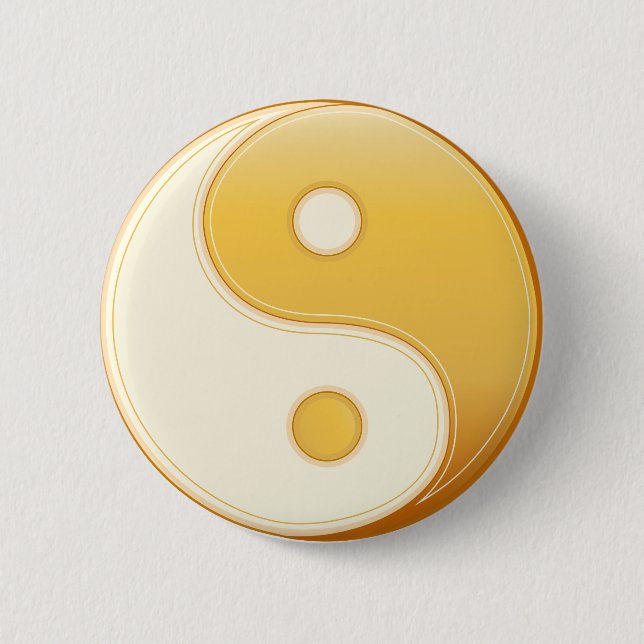 Taoism Symbol 2 Inch Round Button (Front)