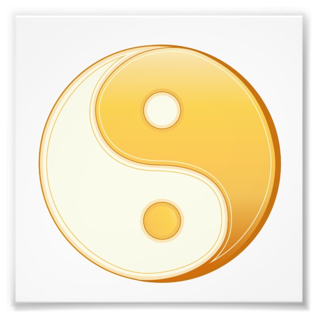 Taoism Symbol Photo Print (Front)