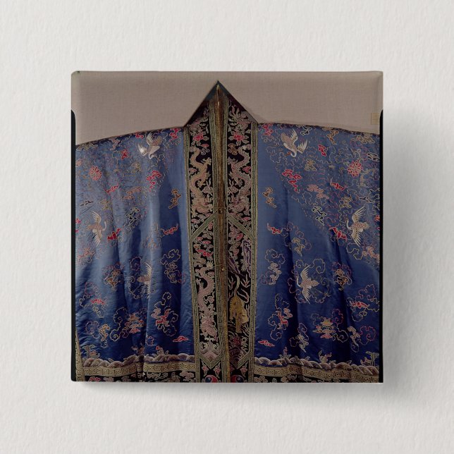 Taoist Robe From an Imperial Temple 2 Inch Square Button (Front)