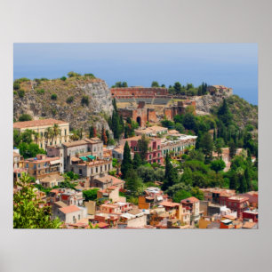 Taormina amphitheatre 4 poster