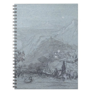 Taormina, from 'Views of Sicily' (chalk & gouache Notebook