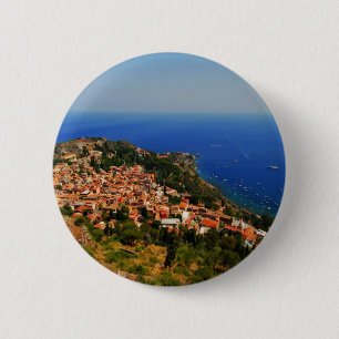 Taormina view 2 inch round button