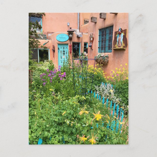 Taos Garden New Mexico Postcard (Front)