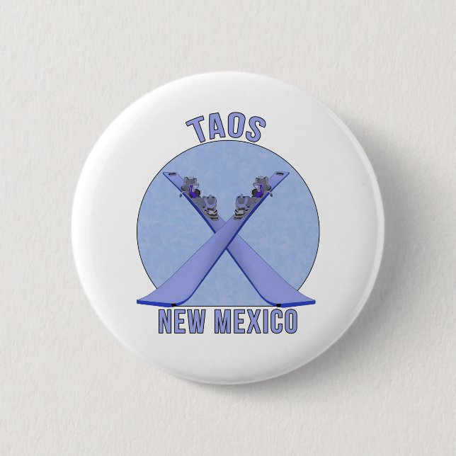 Taos, New Mexico 2 Inch Round Button (Front)