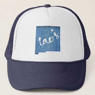 Taos New Mexico Wood Grain Trucker Hat