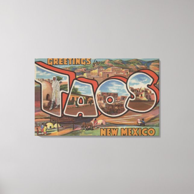 Taos, New MexicoLarge Letter ScenesTaos, NM Canvas Print (Front)