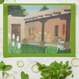 Taos Patio ~ Landscape Kitchen Towel