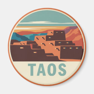 Taos Pueblo New Mexico Magnet