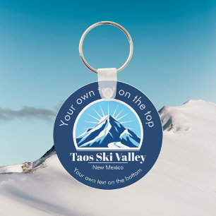 Taos Ski Valley New Mexico ski resort gift Keychain