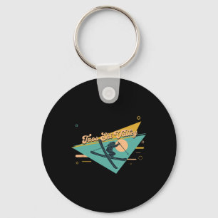 Taos Ski Valley New Mexico Skiing Keychain