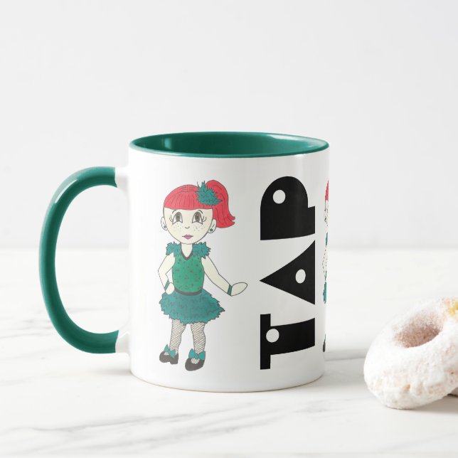 TAP Class Dance Teacher Choreographer Recital Gift Mug (With Donut)