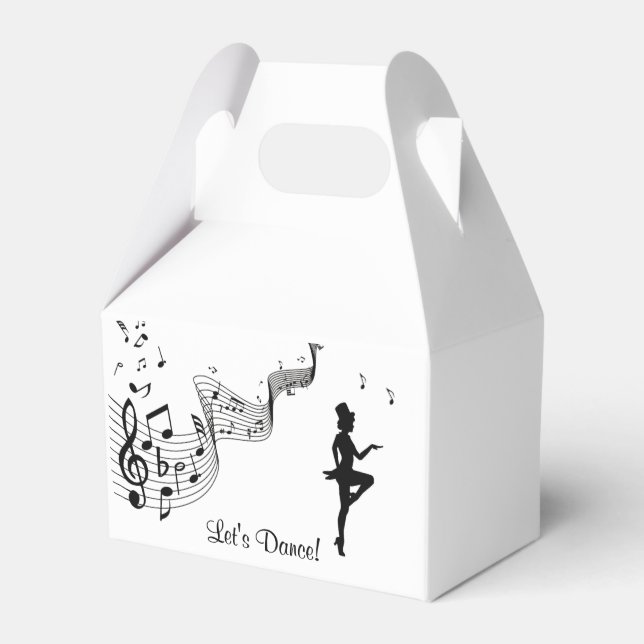 Tap Dance 3 Let's Dance Favor Box (Front Side)
