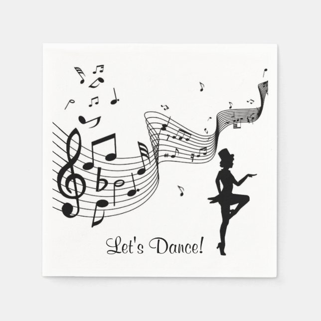 Tap Dance 3 Let's Dance Napkin (Front)