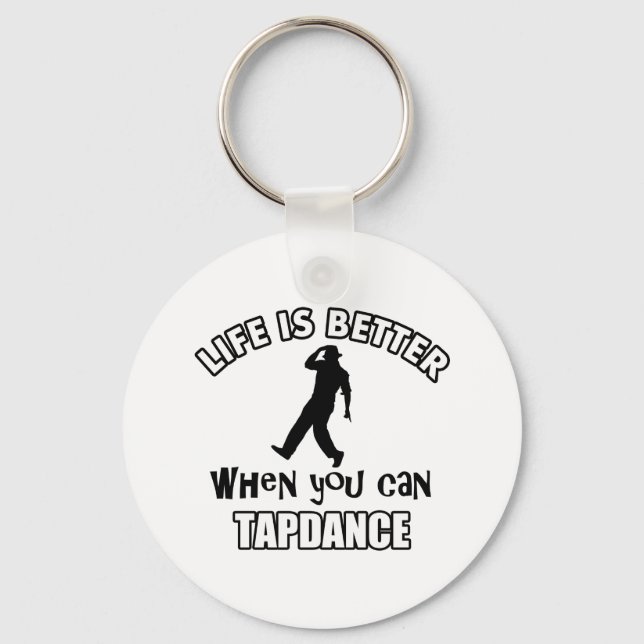 Tap dance designs keychain (Front)