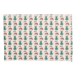 Tap Dance Peach Green Recital Costume Tapdancer Pillowcase