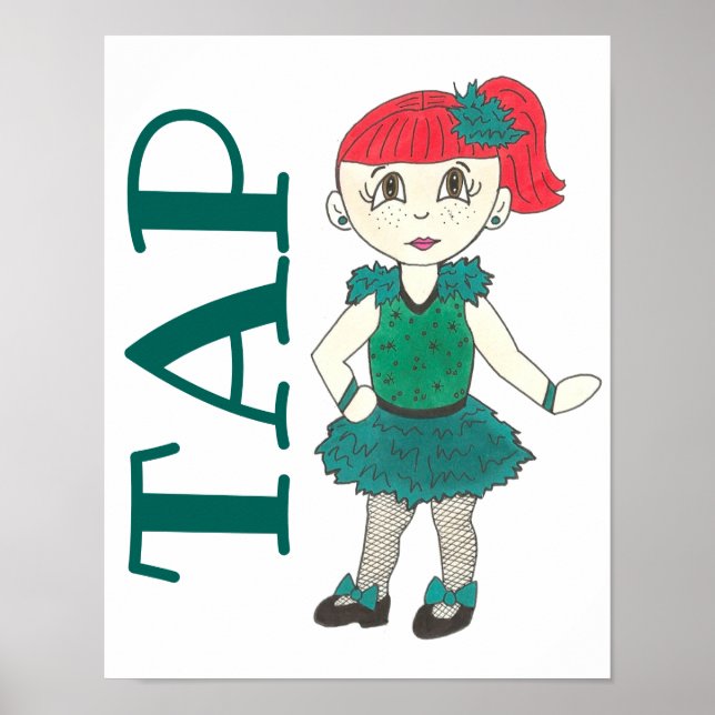 TAP Dance Recital Studio School Decor Art Tapdance (Front)