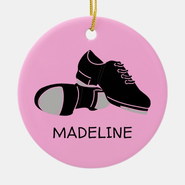 Tap Dance Shoes for Tap Dancers Photo Ceramic Ornament (Front)