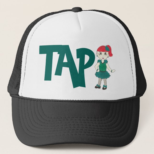 TAP Dance Studio Tapdancer Teacher Recital Costume Trucker Hat (Front)