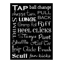 Tap Dance Subway Art Poster