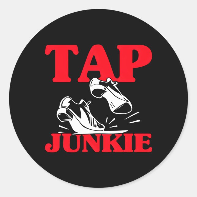 Tap Dance Tap Dancing Classic Round Sticker (Front)