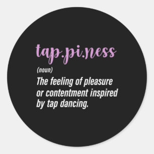 Tap Dance Tap Dancing Tap Dancer Classic Round Sticker