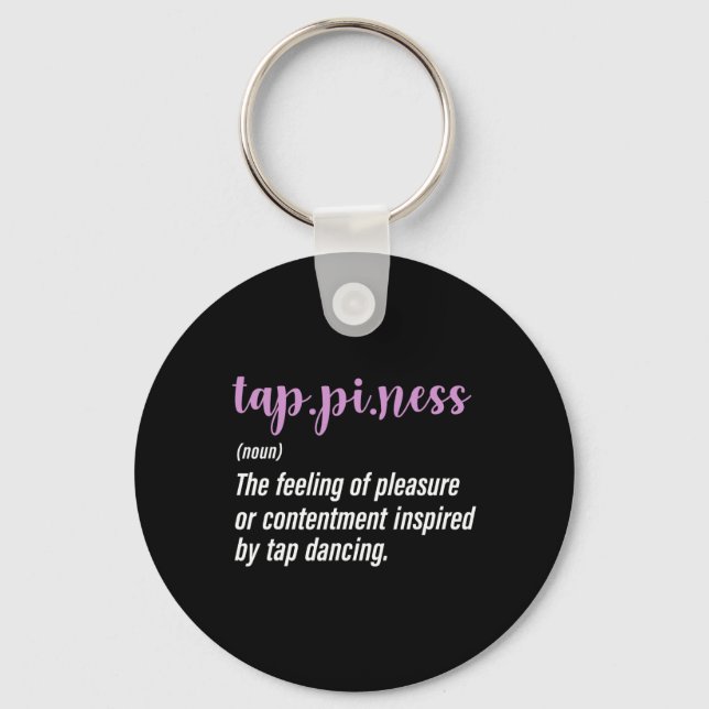 Tap Dance Tap Dancing Tap Dancer  Keychain (Front)