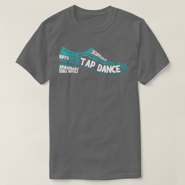 Tap Dance Tap Shoe T-Shirt (Design Front)