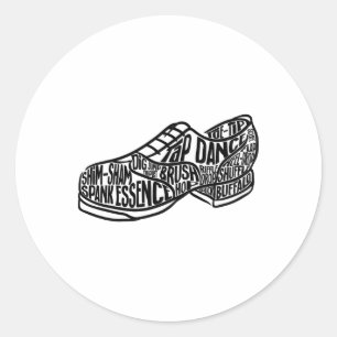 Tap Dance Teacher Tap Dancer Tap Dancing Steps Classic Round Sticker