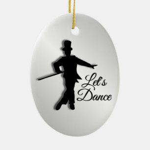Tap Dancer Let's Dance Ceramic Ornament