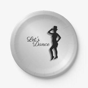 Tap Dancer Let's Dance Paper Plate