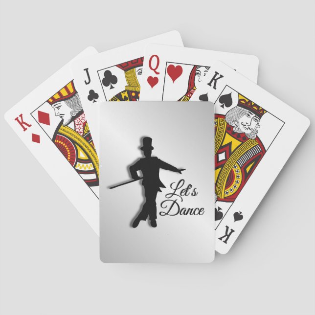Tap Dancer Let's Dance Playing Cards (Back)